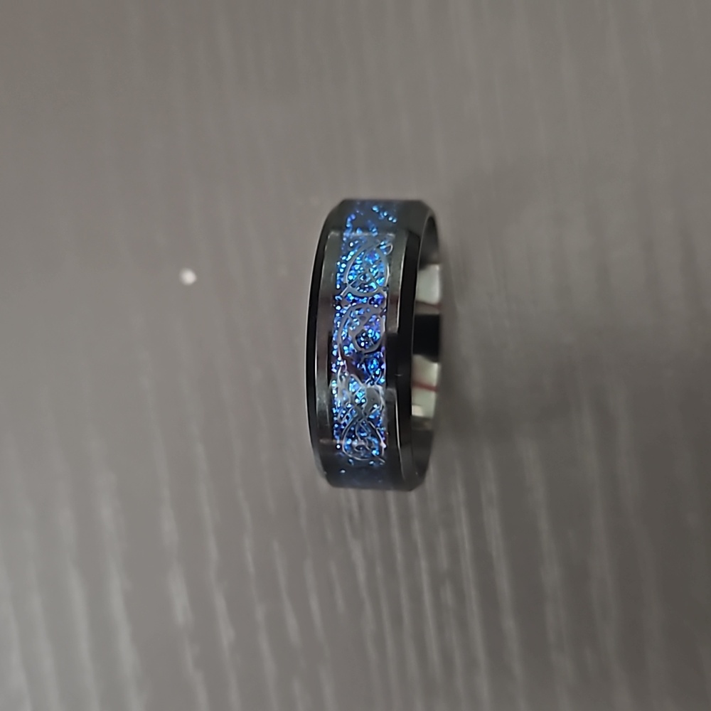 Fashion Band / Wedding Band. Black Stainless Steel Size 11 ring